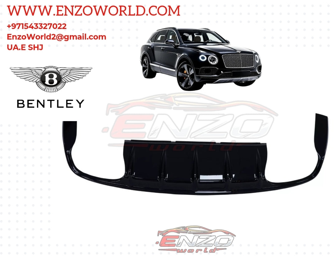 Bentley Bentayga Rear Bumper Lower Diffuser