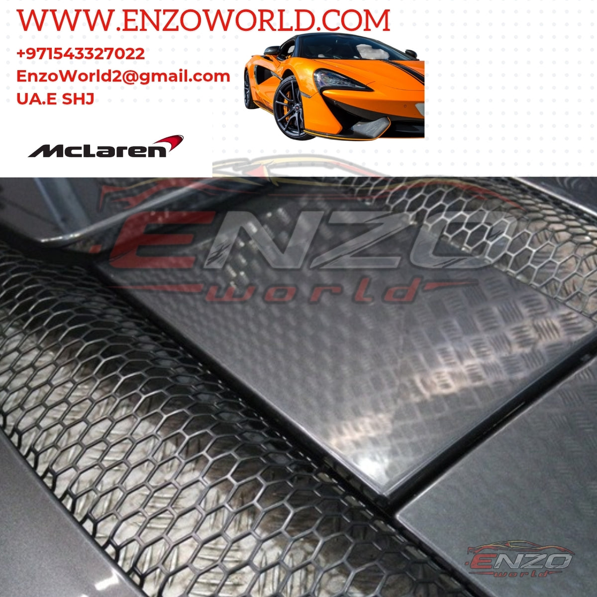 Mclaren 570S Rear Trunk Cover OE :13AA111SP
