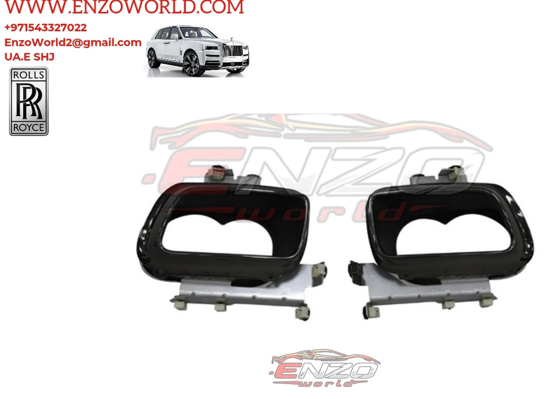 Rolls-Royce Cullinan Exhaust Tail Tip Left & Right Black OEM: 7448701-OEM 7448702
