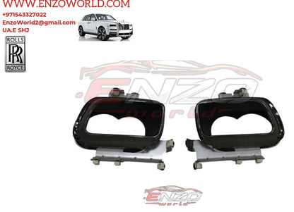Rolls-Royce Cullinan Exhaust Tail Tip Left & Right Black OEM: 7448701-OEM 7448702