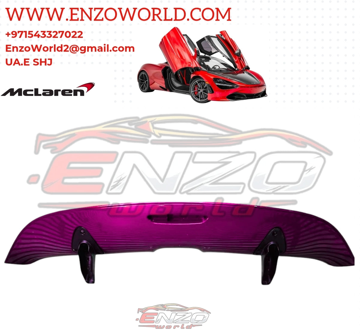 Mclaren 720S Rear Spoiler Wings OE