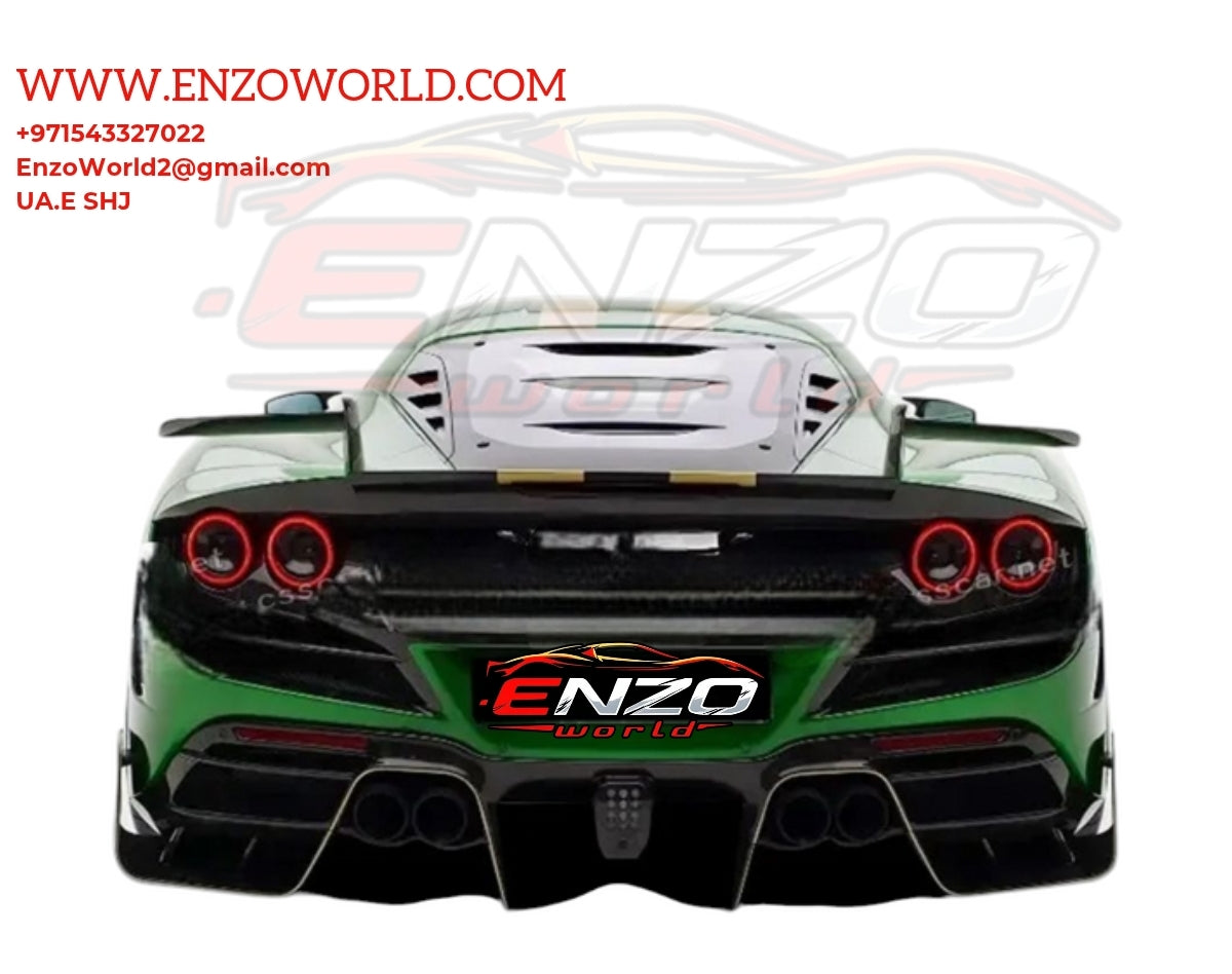 Mansory Style  Full Body Kit for Ferrari F8 spider  Carbon Fiber Glossy