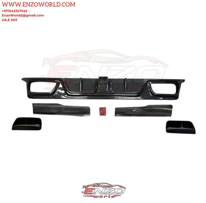 Mansory Style Carbon Fiber Body Kit For Rolls Royce Ghost 2022 Front Lip, Front Vents, Side Skirts and Rear Diffuser Spoiler