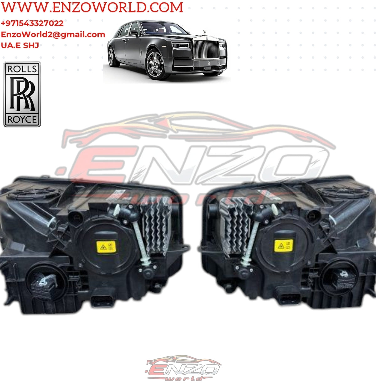 Rolls Royce Phantom 2018-2022 Front Headlights SET