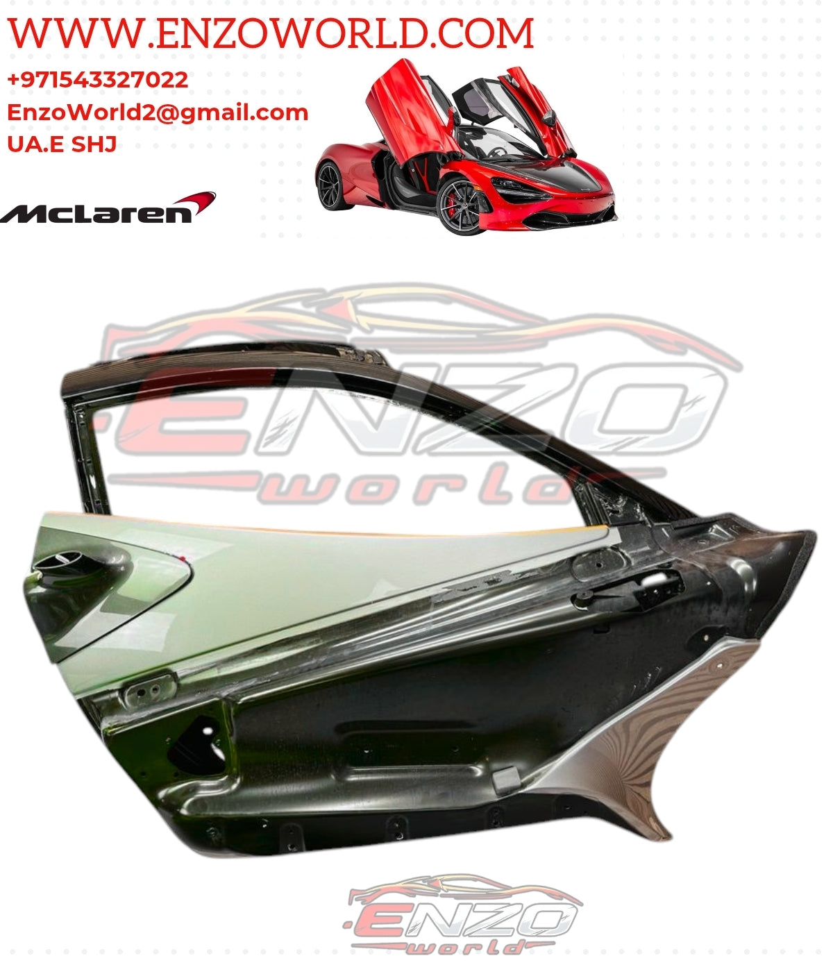 Mclaren 720S Coupe Door R/H OE : 14AC450CP