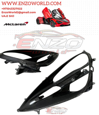 MCLAREN CARBON Fiber HEADLIGHT BEZEL PAIR SET