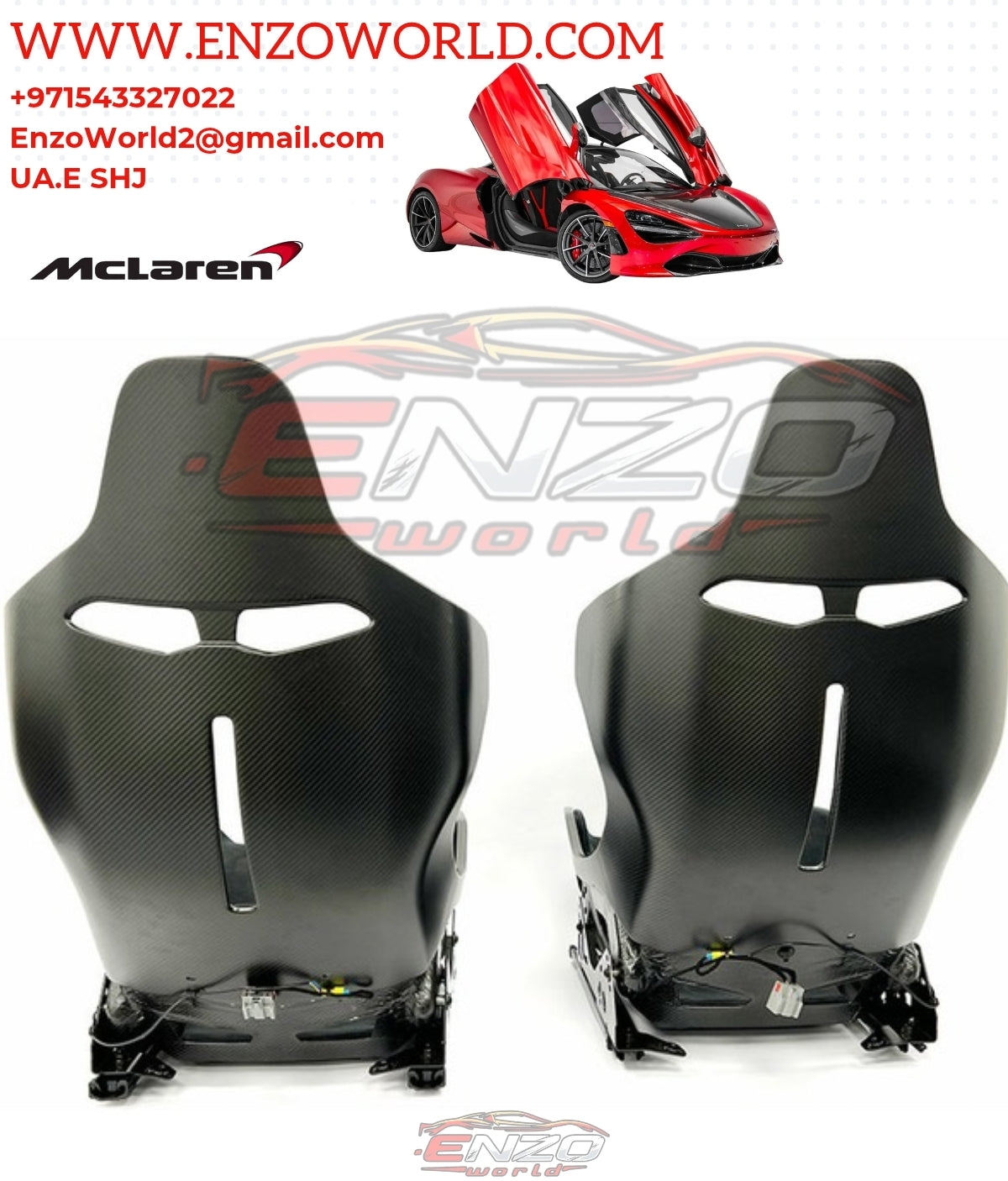 Mclaren Front Genuine MSO Senna Style Seats