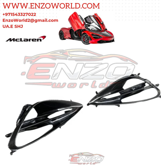 MCLAREN CARBON Fiber HEADLIGHT BEZEL PAIR SET