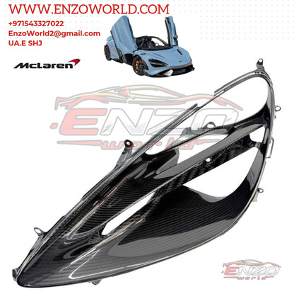 MCLAREN  CARBON Fiber HEADLIGHT BEZEL PAIR - OE:14AA508CP, OE:14AA507CP