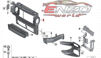 Rolls Royce Cullinan air Duct Water tank Upper Blastc Hood OME :  51747450776