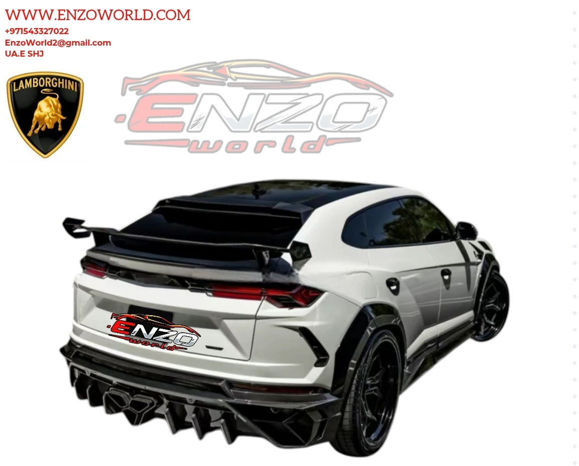 Forged Dry Carbon Fiber Wing Rear Spoiler Mansory .1 Style for Lamborghini URUS