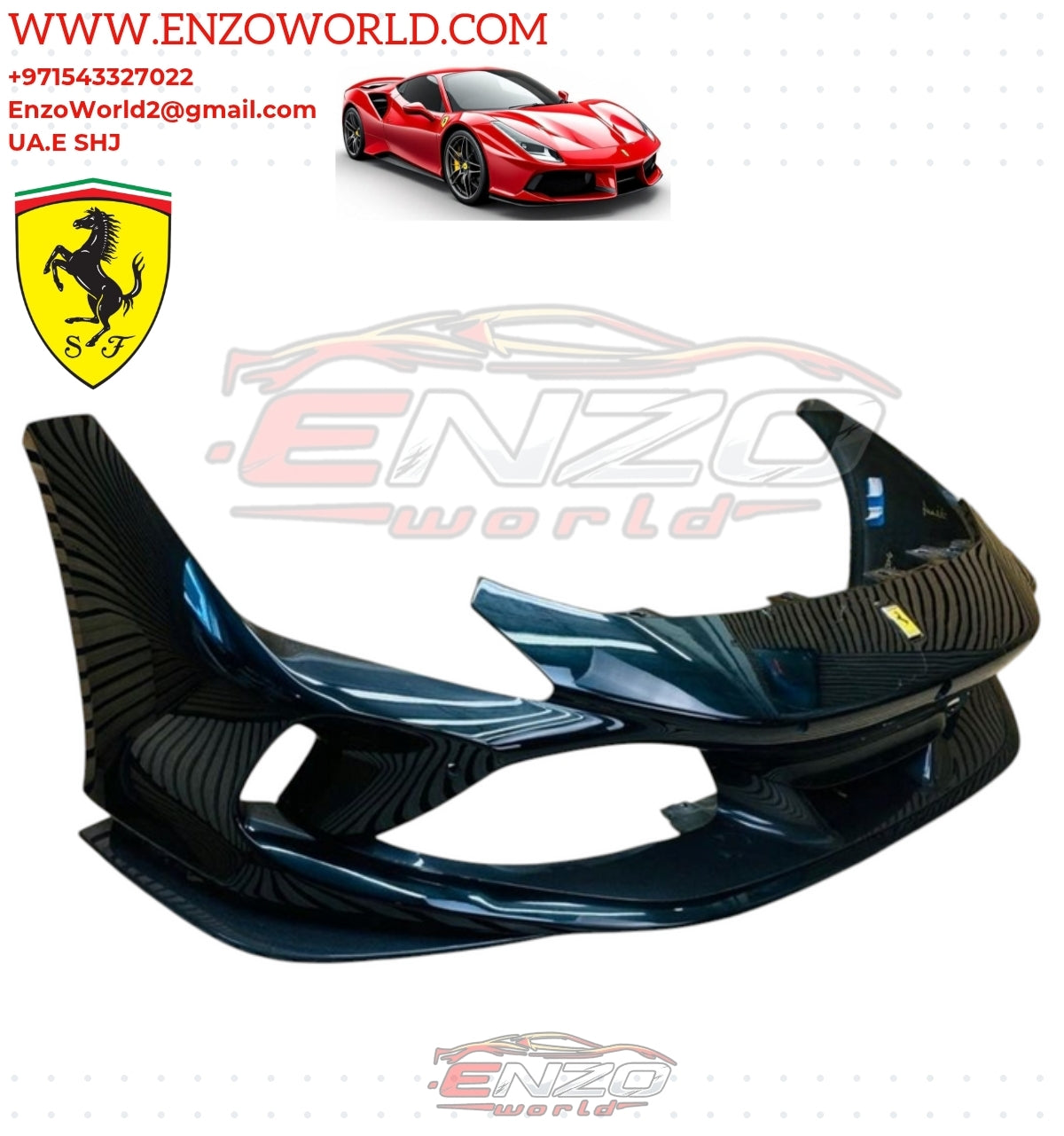 Ferrari F8 Front Bumper Carbon Fiber OE: 985778790
