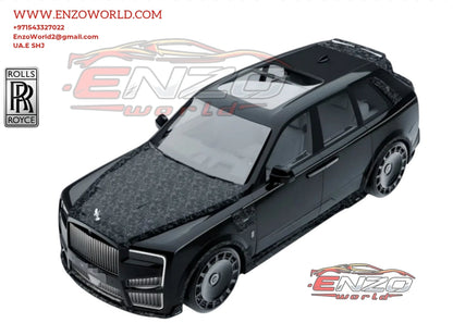 Mansory Style Dry Carbon Fiber Complete Kits(  Hood, Side Skirt, Front Bumper, Rear Spoiler, fender molding, lid Spoiler and roof spoiler for Rolls-Royce Cullinan 2021-2025