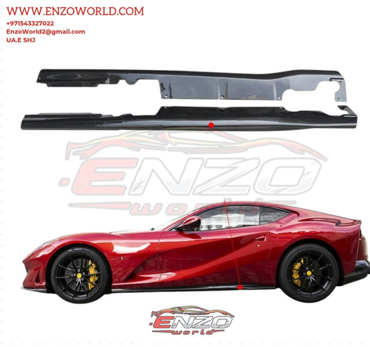 Ferrari 812 Superfast Orginal Style Dry Carbon Car Side Skirt