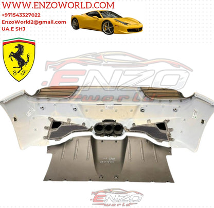 Ferrari 458 Spider Rear Bumper, Diffuser And Exhaust