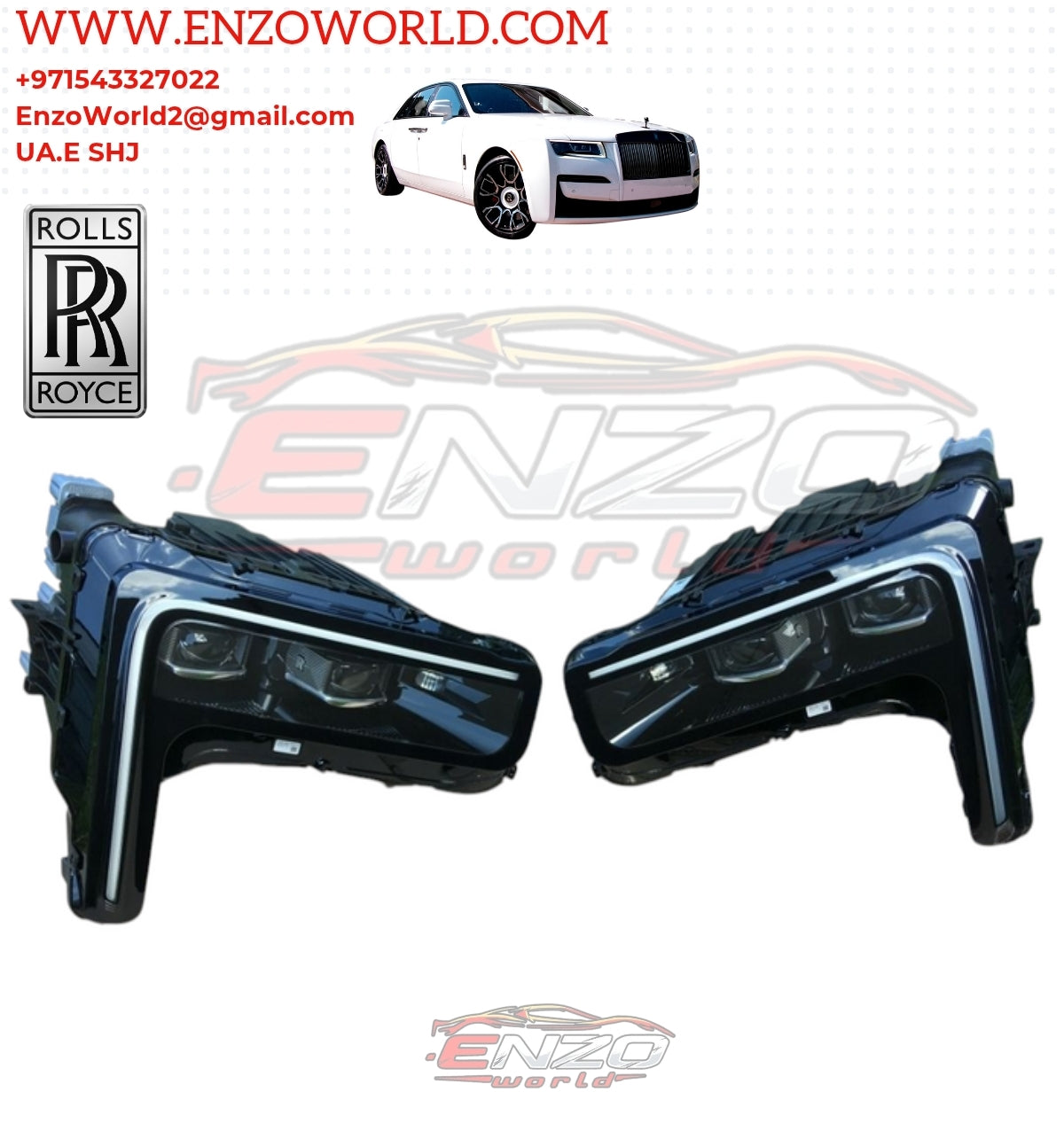 Rolls Royce Cullinan 2025 Front Headlights SET Led