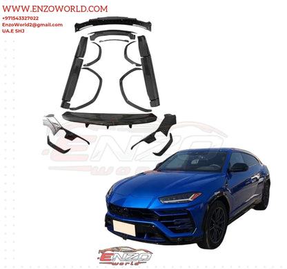 Dry Carbon Fiber OEM Style Body Kit For Lamborghini URUS 2018_2019 Front Lip, Side Skirts, Wheel Eyebrowand and Rear Diffuser Spoiler