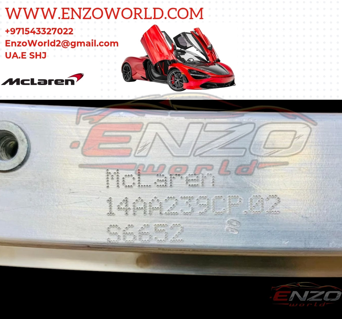 MCLAREN 720S FRONT CARRIER OE: 14AA239CP