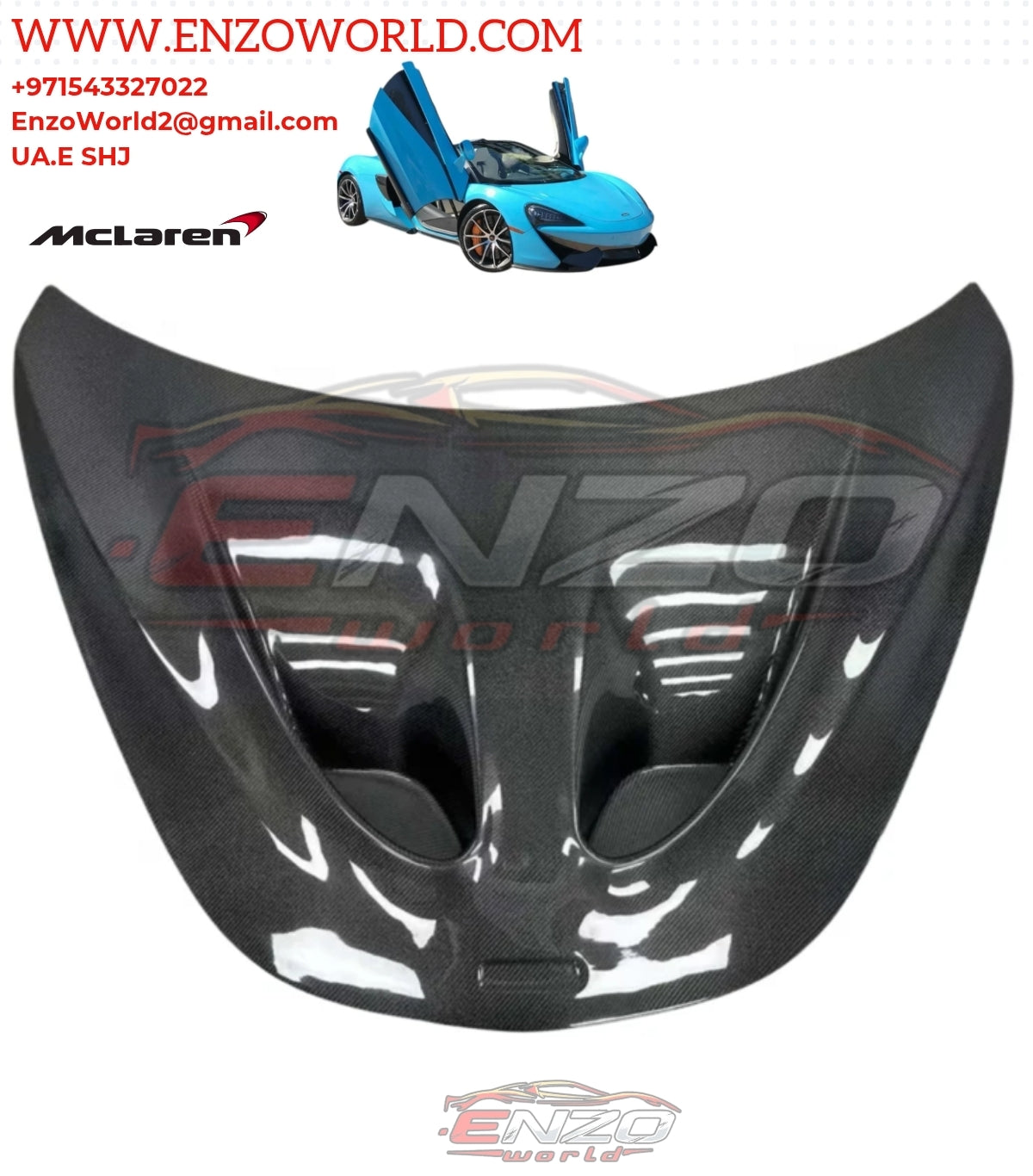 Mclaren 570S Front Hood P1 Style High Quality Carbon Fiber