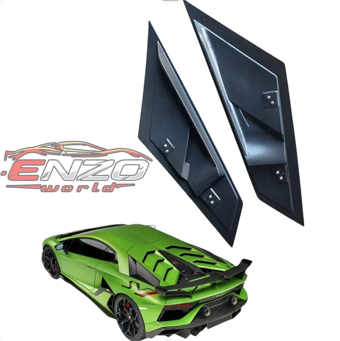 Lamborghini Aventador Carbon Fiber Style Rear air Vents