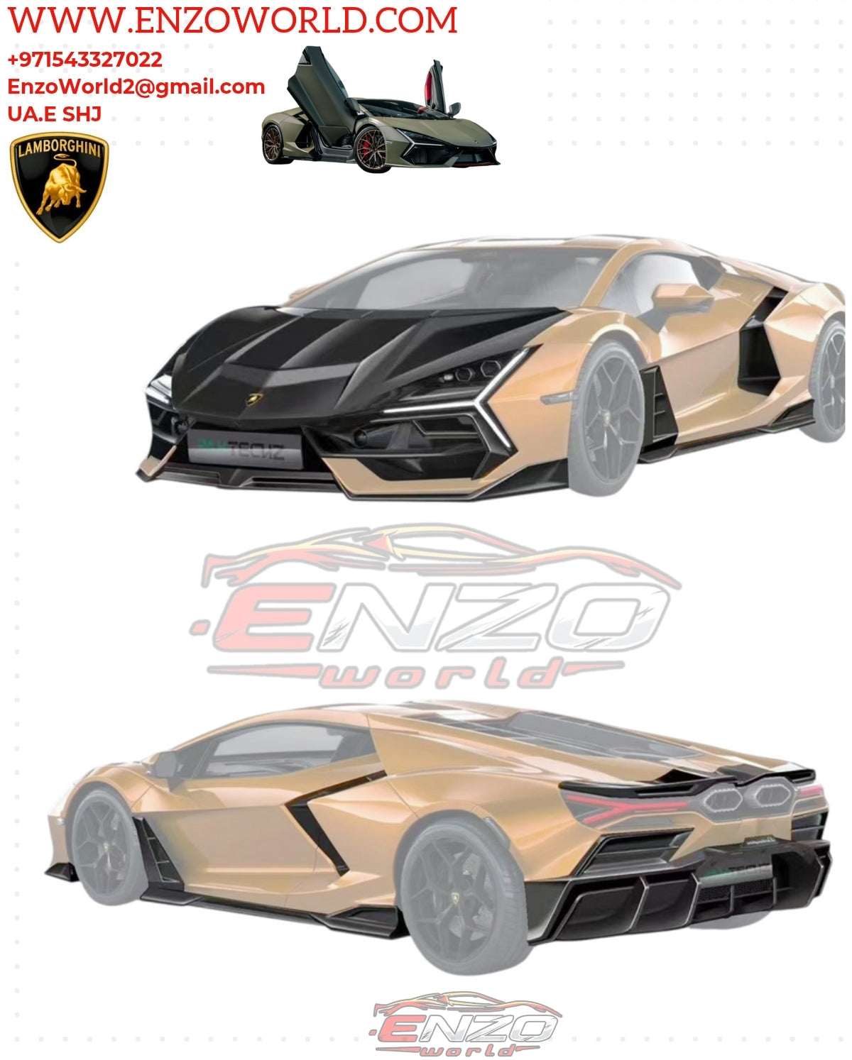 Paktechz Lamborghini Revuelto Dry Carbon Fiber Body Kit