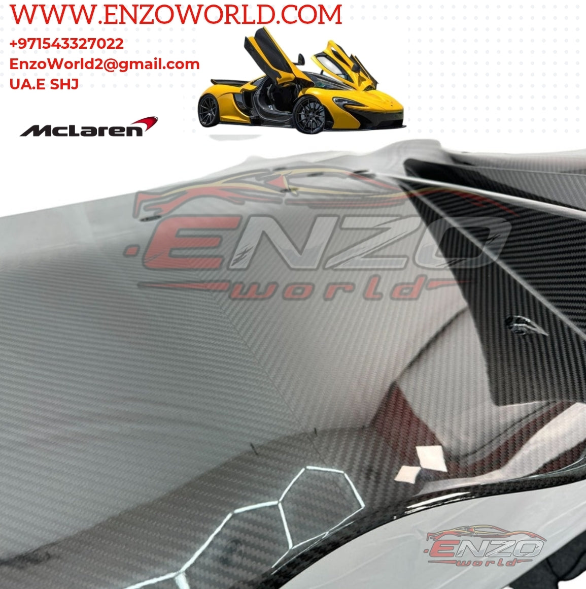 MCLAREN P1 CARBON FIBRE REAR DIFFUSER OE:12A3102P