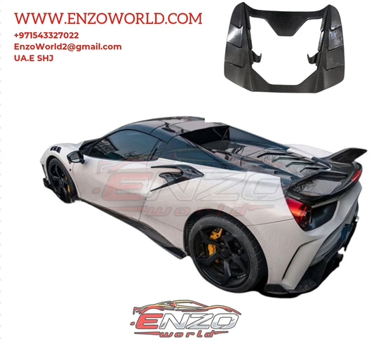 Ferari 488 Spider Carbon Fiber Rear Trunk Lip