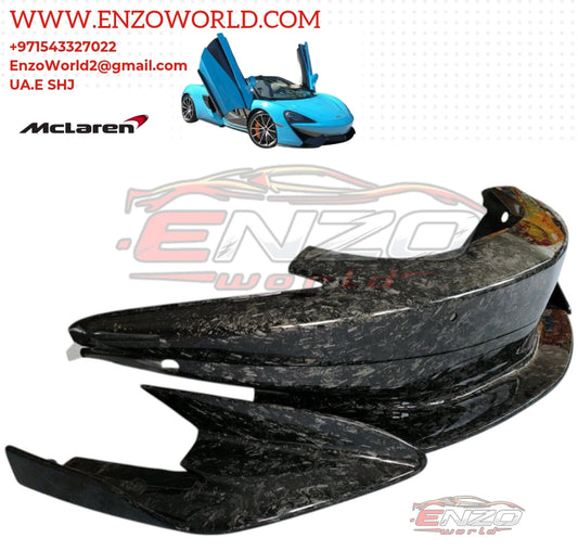 Mclaren 570S Front Bumper Splitter Forge Carbon Fiber