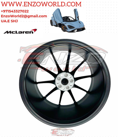 MCLAREN 765LT GENUINE MSO 10 SPOKE ULTRA LIGHT 19''/20'' ALLOY WHEELS OE: 14BA240RP - 14BA224RP