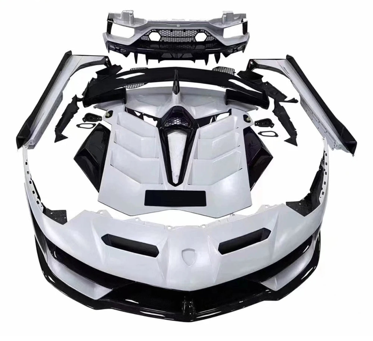 SVJ Style Bodykit Forged Carbon Fiber Car Bumper for Lamborghini LP700-4 LP720 LP750 Lambo Aventador Body Kits