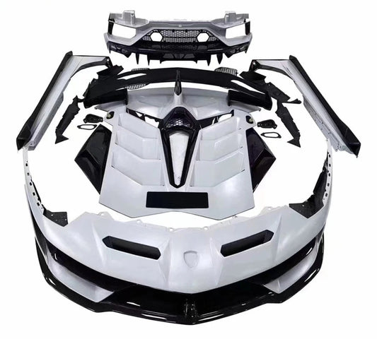 SVJ Style Bodykit Forged Carbon Fiber Car Bumper for Lamborghini LP700-4 LP720 LP750 Lambo Aventador Body Kits