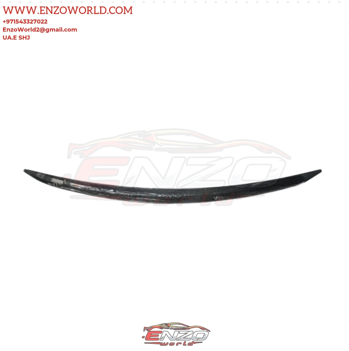 Lamborghini Urus Glossy Black Carbon Fiber Mansory Style Rear Lid Spoiler