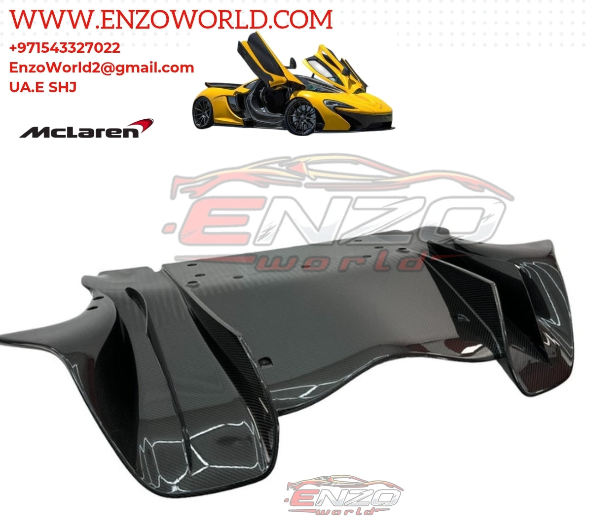 MCLAREN P1 CARBON FIBRE REAR DIFFUSER OE:12A3102P