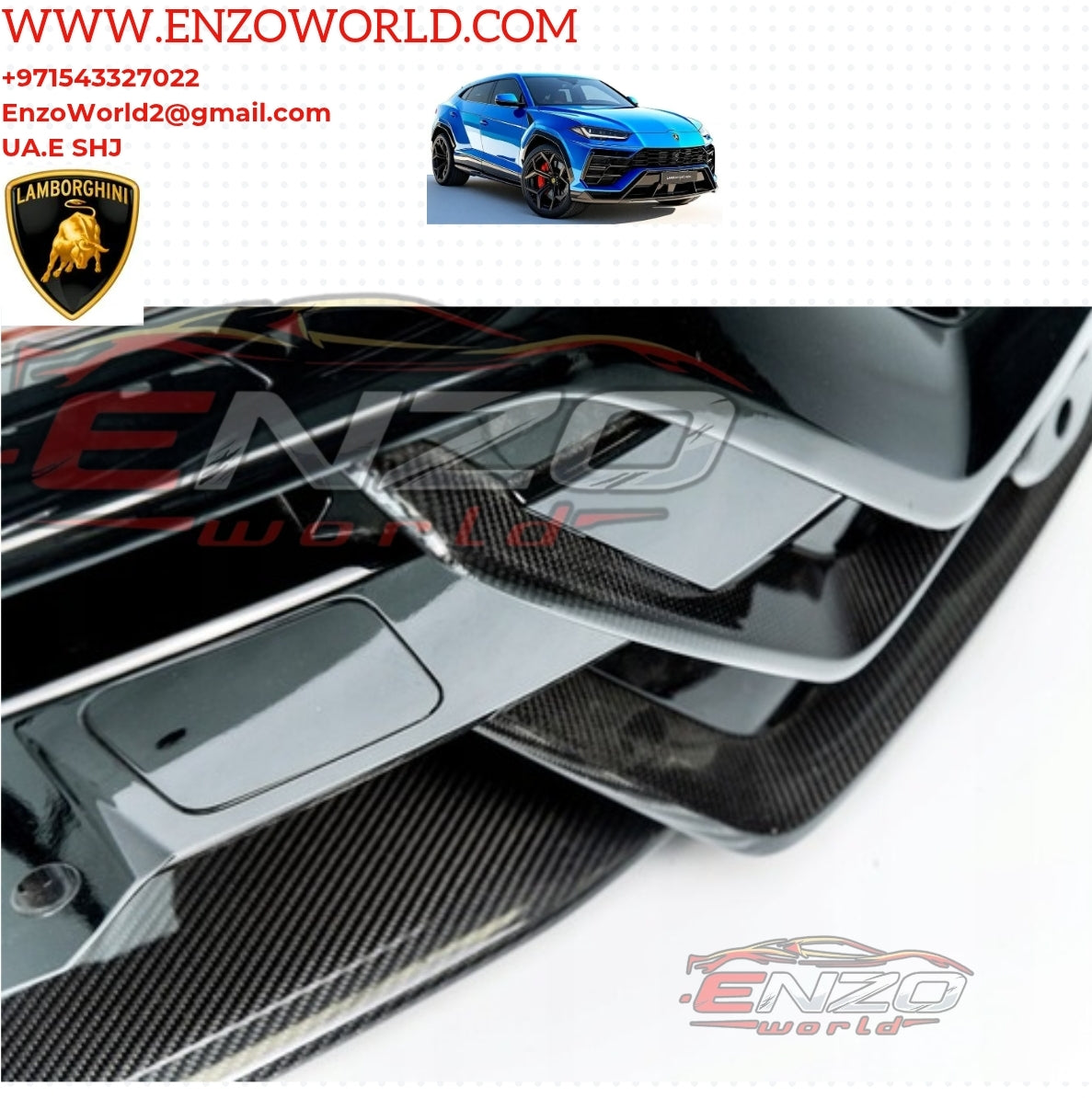 Lamborghini Urus Front Bumper ( Carbon Fiber) OEM:4ML807103- 4ML807103A