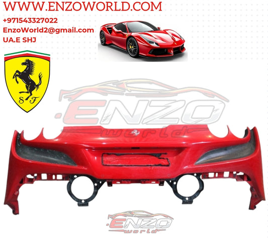 Ferrari F8 TRIBUTO Rear Bumper, TIPS and DIFFUSER