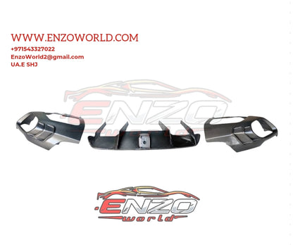 Mansory Style Carbon Fiber Car Rear Diffuser Splitter Wrap Angle for Ferrari 812 Superfast