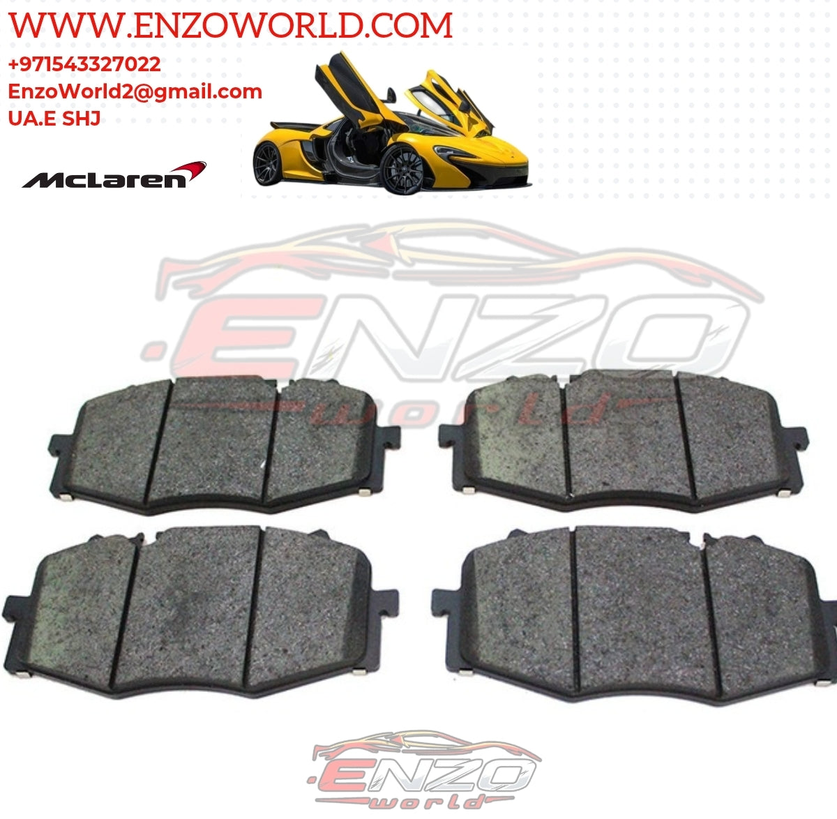 MCLAREN P1 CERAMIC FRONT BRAKE PADS SET OE:12C0281CP