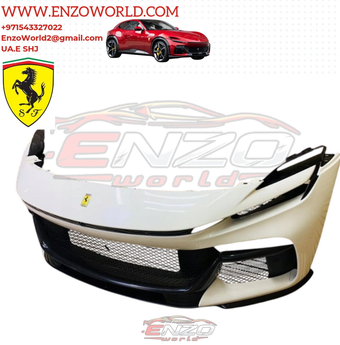 Ferrari Purosangue Front Bumper Carbon Fiber OE