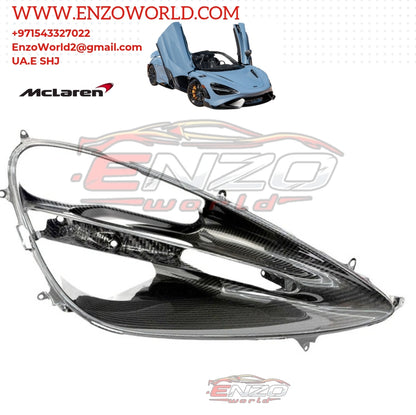 MCLAREN  CARBON Fiber HEADLIGHT BEZEL PAIR - OE:14AA508CP, OE:14AA507CP