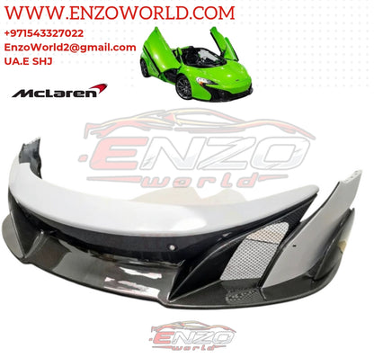 Mclaren 570S Front Bumper Upgrad To 675LT Dry Carbon Fiber