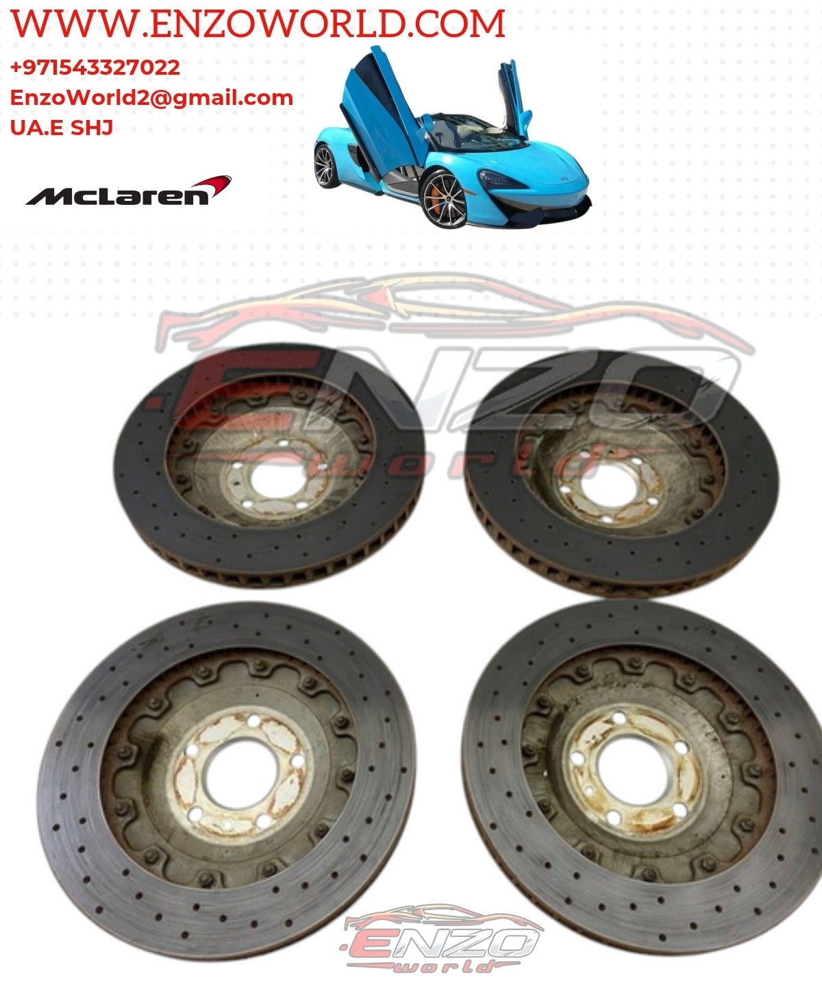 Mclaren 570S Brake Disc Set Front +Rear OE
