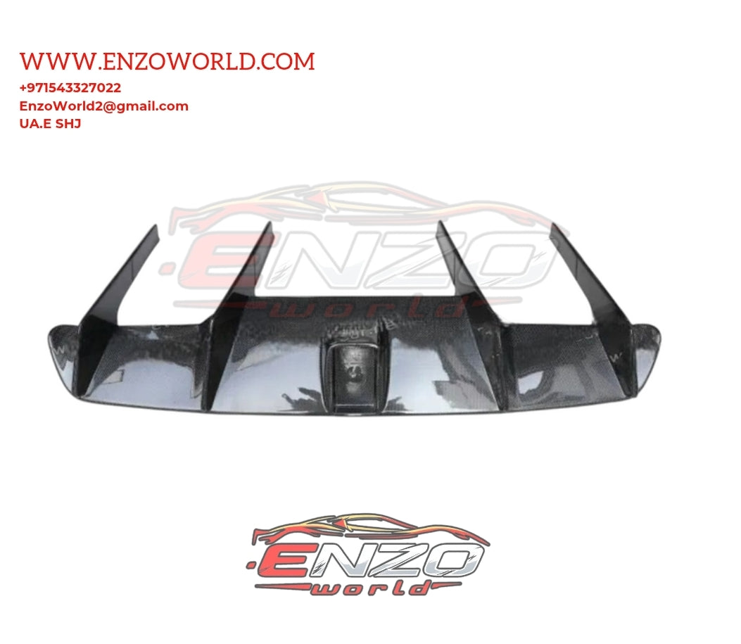 Mansory Style Carbon Fiber Car Rear Diffuser Splitter Wrap Angle for Ferrari 812 Superfast