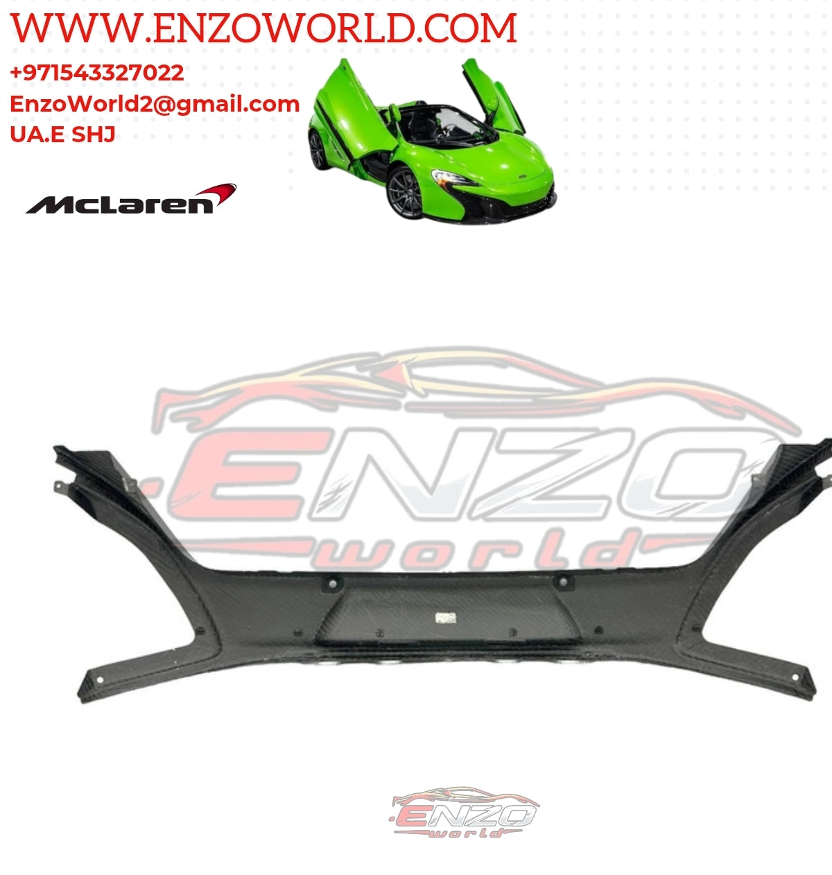 MCLAREN 650S MSO Rear Bumper Center OE: 11A7741CP