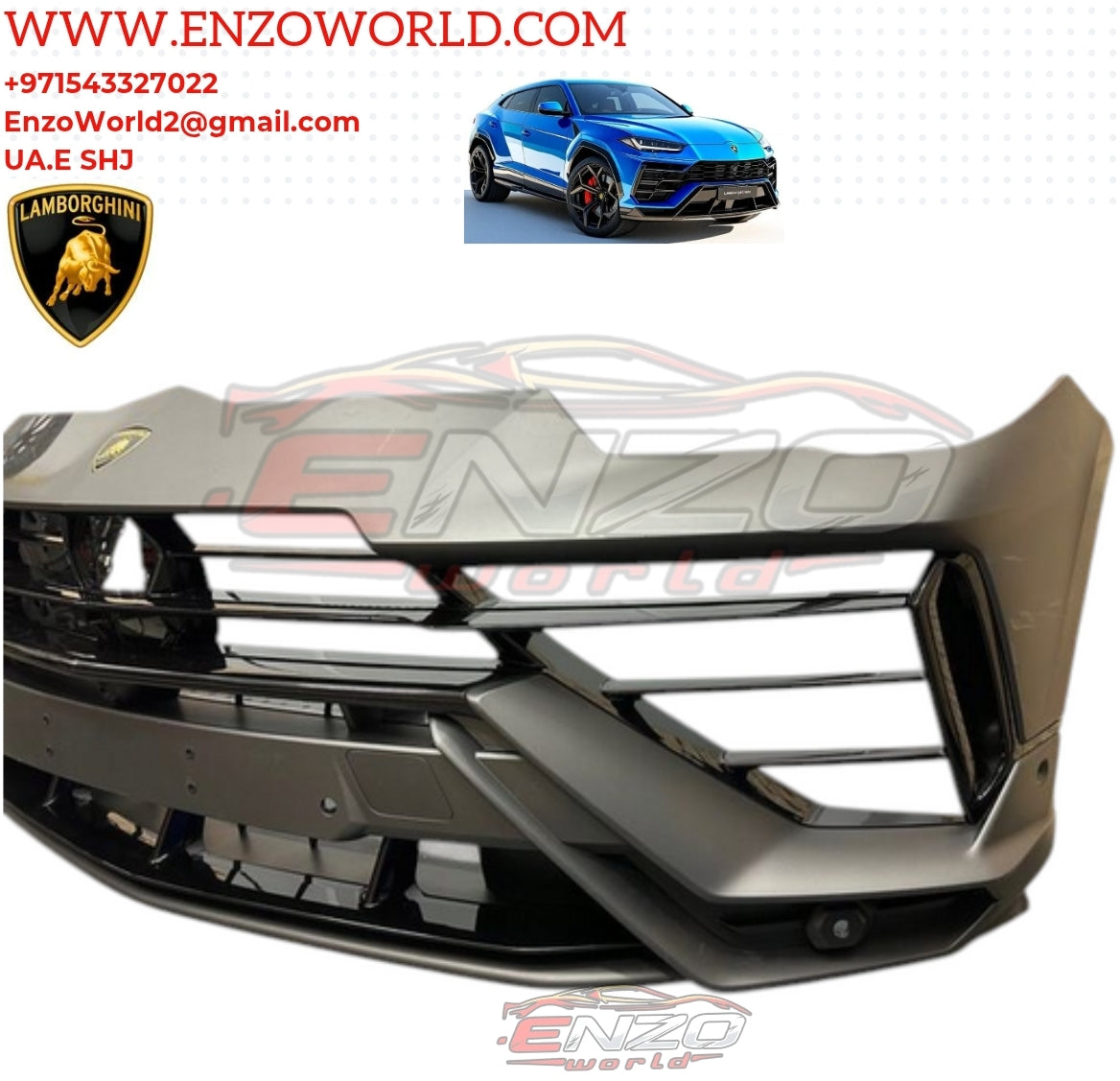 Lamborghini Urus S Package Front Bumper +Hood