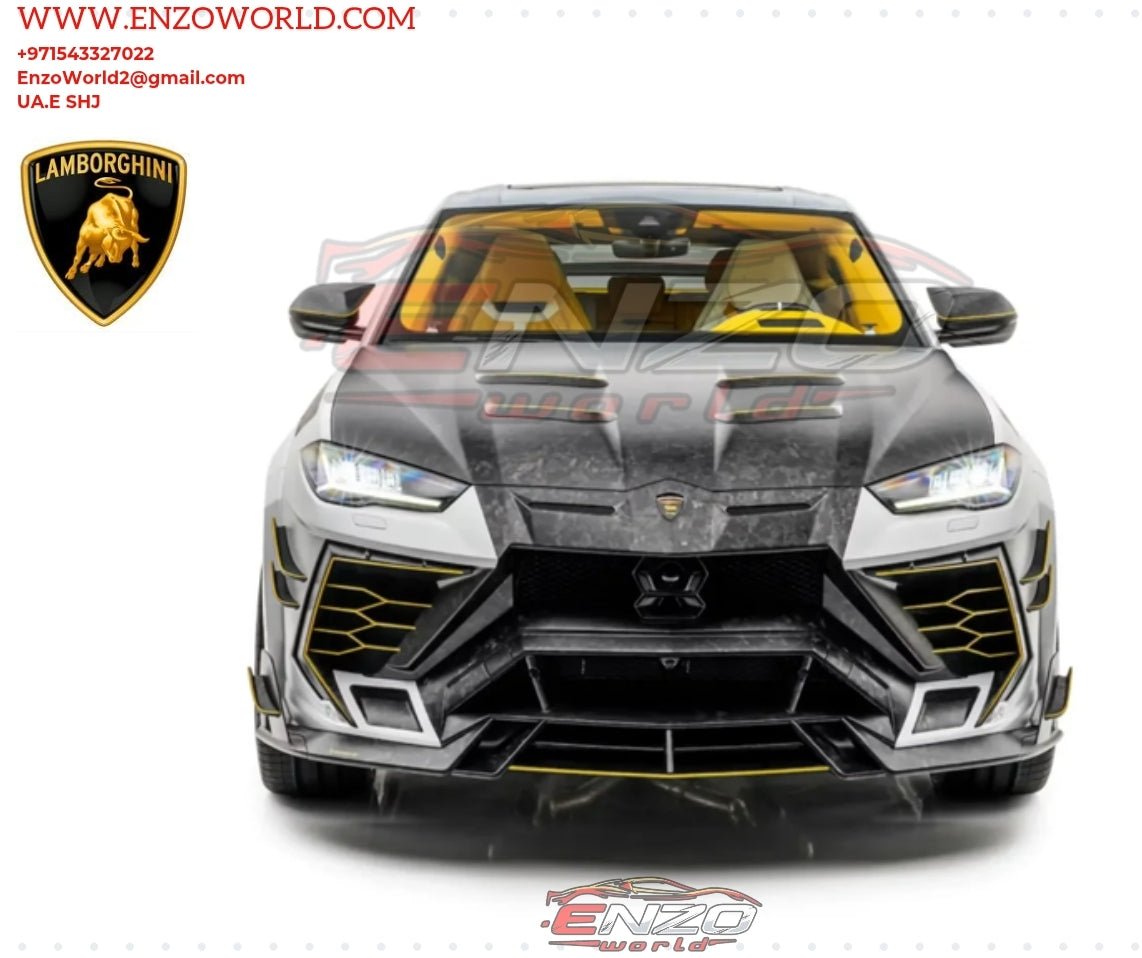 Performance Forged Carbon Front Bonnet Hood With Air Outtake Vent for URUS Mansory Style