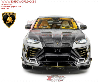 Performance Forged Carbon Front Bonnet Hood With Air Outtake Vent for URUS Mansory Style