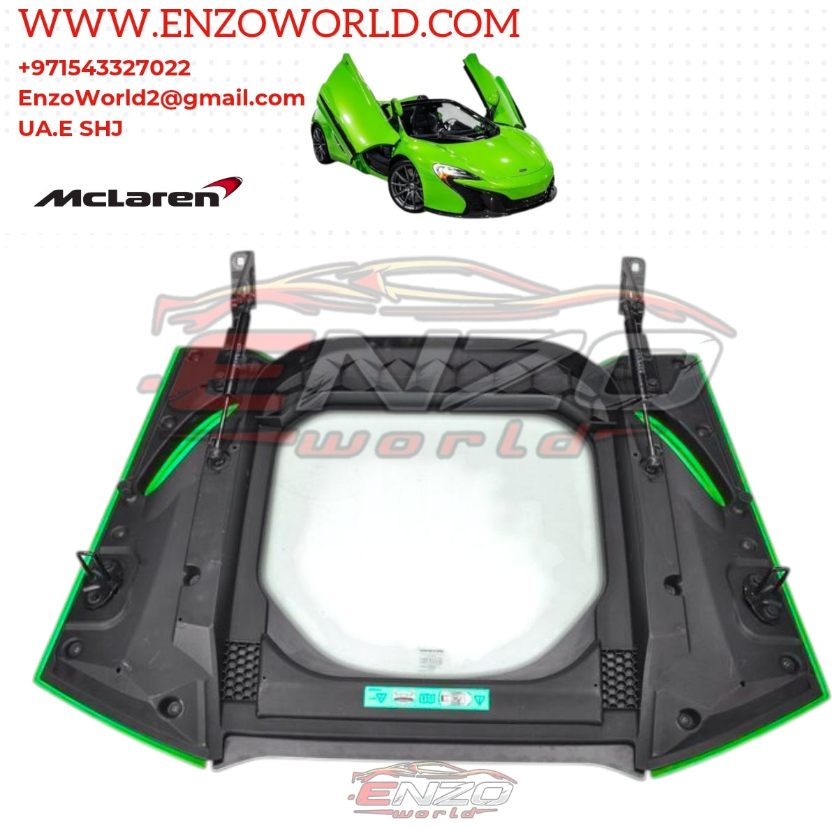 Mclaren 650S Spider Rear Trunk Cover OE