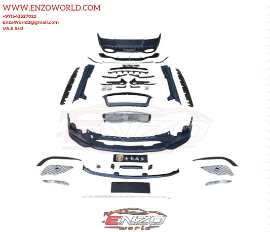 Upgrade Front and Rear Bumper, front and rear Lip, Rear Spoiler Supersport Style Body Kit for Bentley Continental GT2014-2018