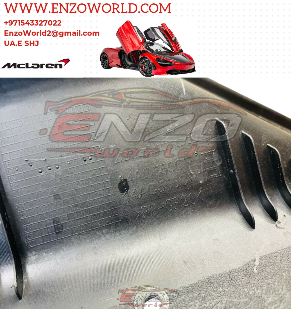 Mclaren 720S Front Trunk Box OE: 14AC555CP