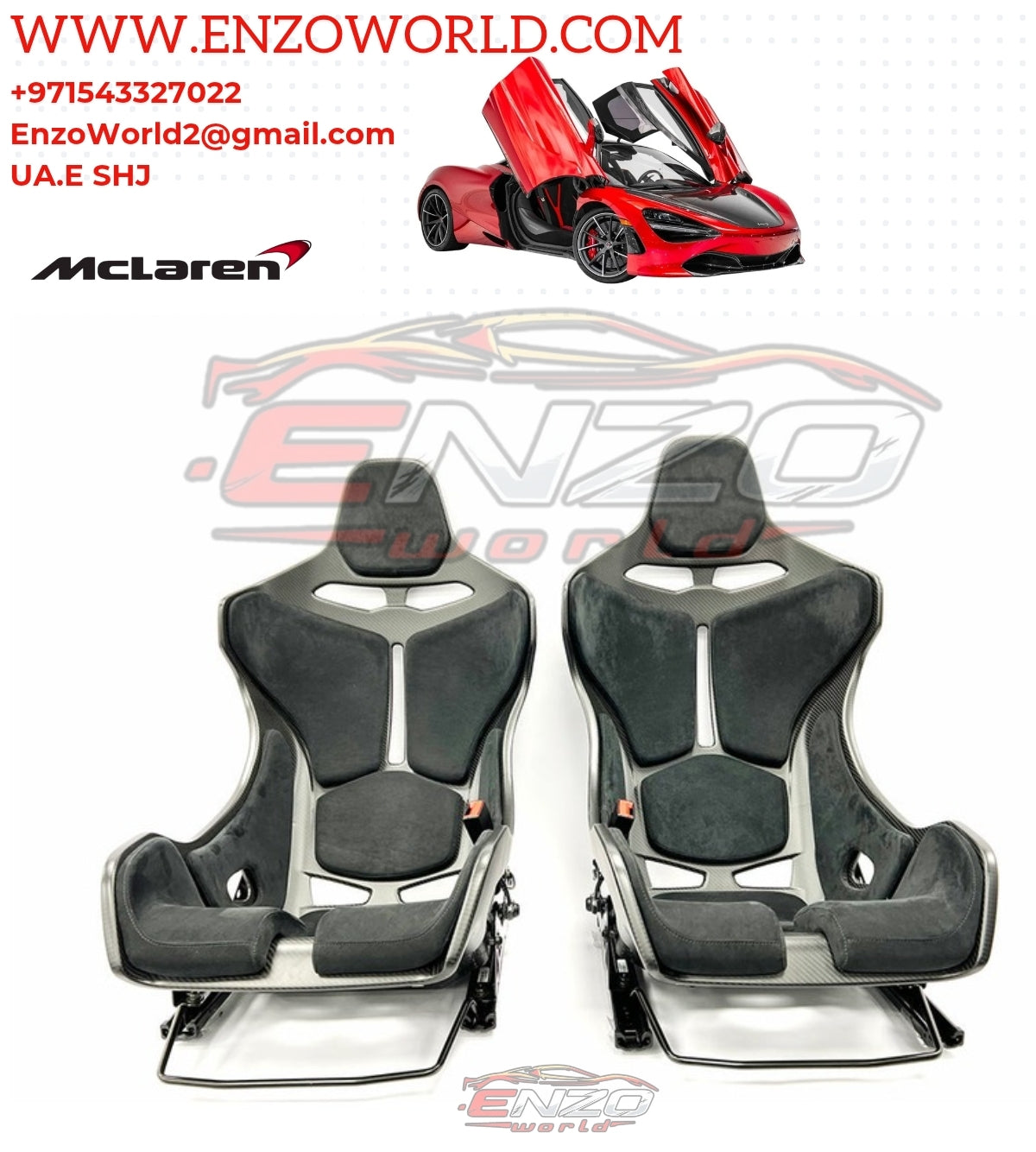 Mclaren Front Genuine MSO Senna Style Seats